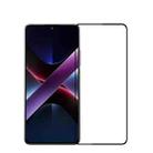For Xiaomi Poco X7 Pro MOFI 9H 2.5D Full Screen Tempered Glass Film(Black) - 1