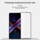 For Xiaomi Poco X7 Pro MOFI 9H 2.5D Full Screen Tempered Glass Film(Black) - 2