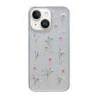 For iPhone 15 Plus Gypsophila Flowers Pattern TPU Protective Phone Case(Pink) - 1