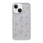 For iPhone 15 Gypsophila Flowers Pattern TPU Protective Phone Case(Pink) - 1