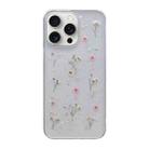 For iPhone 16 Pro Gypsophila Flowers Pattern TPU Protective Phone Case(Pink) - 1