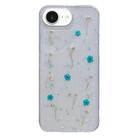 For iPhone 16e Gypsophila Flowers Pattern TPU Protective Phone Case(Green) - 1