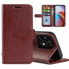 For Motorola Moto X40 Pro R64 Texture Horizontal Flip Leather Phone Case(Brown) - 1