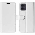 For Motorola Moto G54 R64 Texture Horizontal Flip Leather Phone Case(White) - 1