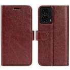 For Motolora Moto G24 R64 Texture Horizontal Flip Leather Phone Case(Brown) - 1