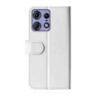 For Motolora Edge 50 Pro R64 Texture Horizontal Flip Leather Phone Case(White) - 3