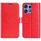 For Motolora Edge 50 Pro R64 Texture Horizontal Flip Leather Phone Case(Red) - 1