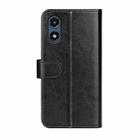 For Motorola Moto G Play 2024 R64 Texture Horizontal Flip Leather Phone Case(Black) - 3