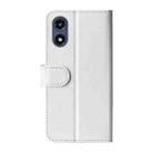 For Motorola Moto G Play 2024 R64 Texture Horizontal Flip Leather Phone Case(White) - 3