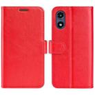 For Motorola Moto G Play 2024 R64 Texture Horizontal Flip Leather Phone Case(Red) - 1