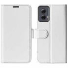 For Motorola Moto G Power 5G 2024 R64 Texture Horizontal Flip Leather Phone Case(White) - 1