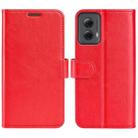 For Motorola Moto G Power 5G 2024 R64 Texture Horizontal Flip Leather Phone Case(Red) - 1