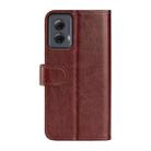 For Motolora Moto G Power 5G 2024 R64 Texture Horizontal Flip Leather Phone Case(Brown) - 3