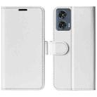 For Motorola Edge 50 Fusion R64 Texture Horizontal Flip Leather Phone Case(White) - 1