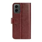 For Motolora Moto G 5G 2024 R64 Texture Horizontal Flip Leather Phone Case(Brown) - 3