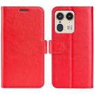 For Motorola Edge 50 Ultra R64 Texture Horizontal Flip Leather Phone Case(Red) - 1