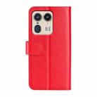 For Motorola Edge 50 Ultra R64 Texture Horizontal Flip Leather Phone Case(Red) - 3