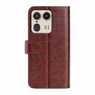 For Motorola Edge 50 Ultra R64 Texture Horizontal Flip Leather Phone Case(Brown) - 3