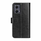 For Motorola Edge 5G 2024 R64 Texture Horizontal Flip Leather Phone Case(Black) - 3