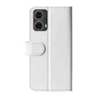 For Motorola Moto G85 5G R64 Texture Horizontal Flip Leather Phone Case(White) - 3