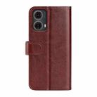 For Motorola Moto G85 5G R64 Texture Horizontal Flip Leather Phone Case(Brown) - 3