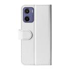 For Motorola Moto E15 R64 Texture Horizontal Flip Leather Phone Case(White) - 3