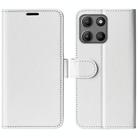 For Motorola Moto G15 R64 Texture Horizontal Flip Leather Phone Case(White) - 1