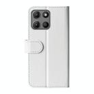 For Motorola Moto G15 R64 Texture Horizontal Flip Leather Phone Case(White) - 3