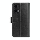 For Motorola Moto G35 R64 Texture Horizontal Flip Leather Phone Case(Black) - 3