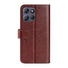 For Motorola Moto G Power 2025 R64 Texture Horizontal Flip Leather Phone Case(Brown) - 3