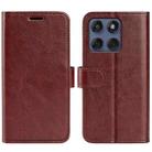 For Motorola Edge 60 / 60 Fusion R64 Texture Horizontal Flip Leather Phone Case(Brown) - 1