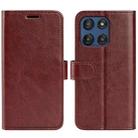 For Motorola Moto G Stylus 5G 2025 R64 Texture Horizontal Flip Leather Phone Case(Brown) - 1