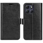 For Motorola Moto G86 5G R64 Texture Horizontal Flip Leather Phone Case(Black) - 1