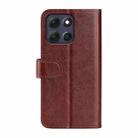 For Motorola Moto G86 5G R64 Texture Horizontal Flip Leather Phone Case(Brown) - 3