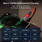 ENKAY 6-in-1 PD100W USB-A / Type-C to Type-C / 8 Pin / Micro USB Magnetic Fast Charging Cable, Cable Length:2m(Red) - 4