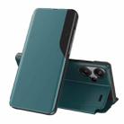 For Xiaomi Redmi Note 13 Pro+ Attraction Flip Holder Leather Phone Case(Green) - 1