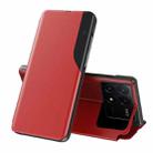 For Xiaomi Poco F6 Pro Attraction Flip Holder Leather Phone Case(Red) - 1