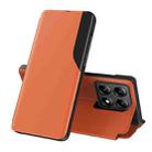 For Xiaomi 14T Attraction Flip Holder Leather Phone Case(Orange) - 1