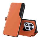 For Xiaomi Redmi Note 14 Pro 5G Attraction Flip Holder Leather Phone Case(Orange) - 1