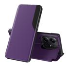 For Redmi Note 14 4G 163.25mm Attraction Flip Holder Leather Phone Case(Purple) - 1