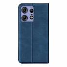 For Motorola Edge 50 Pro Retro-skin Magnetic Suction Leather Phone Case(Dark Blue) - 3