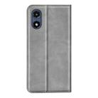 For Motorola Moto G Play 2024 Retro-skin Magnetic Suction Leather Phone Case(Grey) - 3