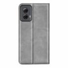 For Motorola Moto G Power 5G 2024 Retro-skin Magnetic Suction Leather Phone Case(Grey) - 3