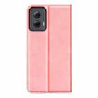 For Motorola Moto G Power 5G 2024 Retro-skin Magnetic Suction Leather Phone Case(Pink) - 3