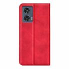 For Motorola Edge 50 Fusion Retro-skin Magnetic Suction Leather Phone Case(Red) - 3