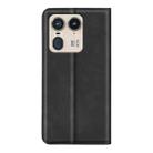 For Motorola Edge 50 Ultra Retro-skin Magnetic Suction Leather Phone Case(Black) - 3