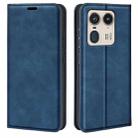 For Motorola Edge 50 Ultra Retro-skin Magnetic Suction Leather Phone Case(Dark Blue) - 1