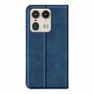 For Motorola Edge 50 Ultra Retro-skin Magnetic Suction Leather Phone Case(Dark Blue) - 3