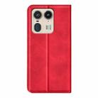 For Motorola Edge 50 Ultra Retro-skin Magnetic Suction Leather Phone Case(Red) - 3