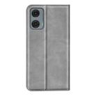 For Motorola Moto G24 Power Retro-skin Magnetic Suction Leather Phone Case(Grey) - 3